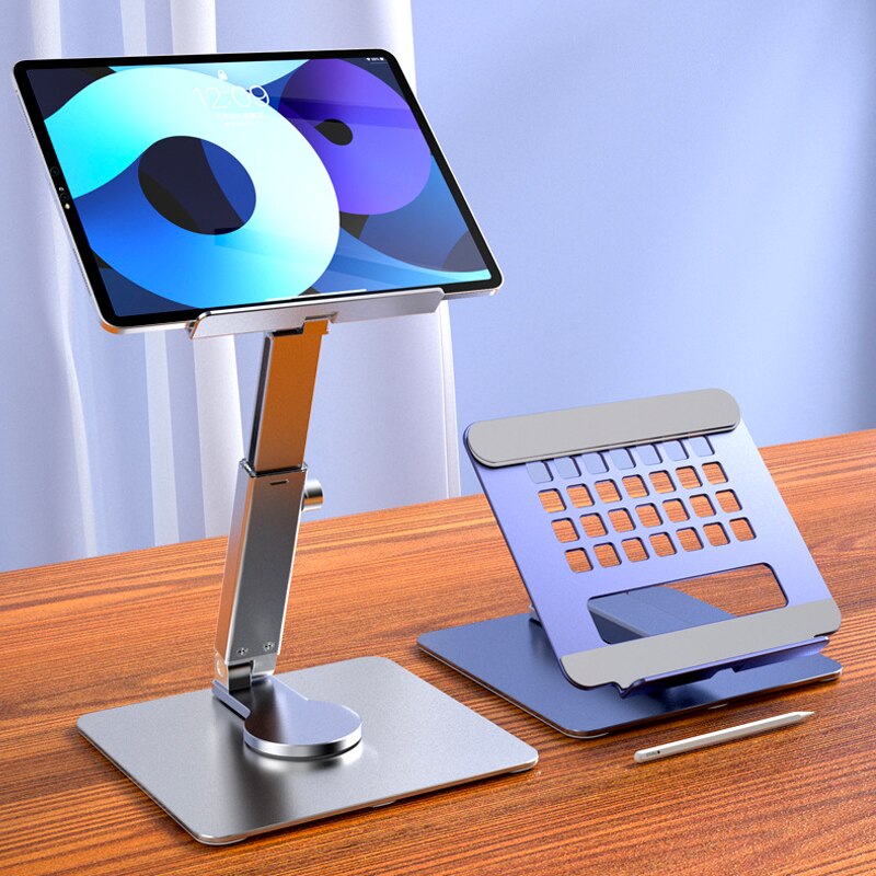 Desk Setup Ipad - Dudukan Tablet aluminium, dudukan Tablet aluminium