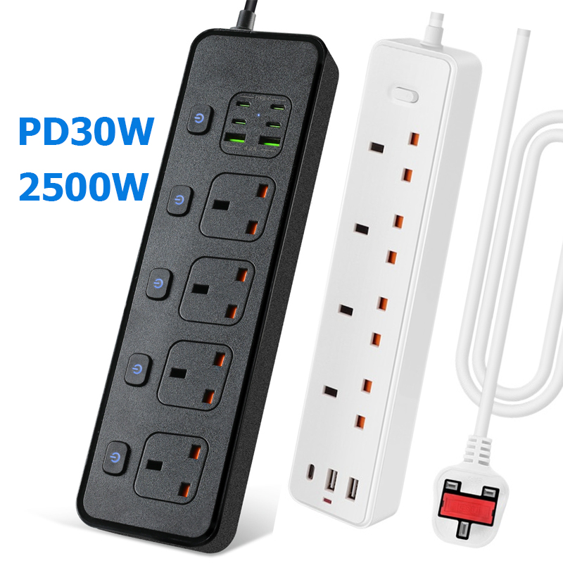 Power Strip Flat - Strip daya soket listrik UK MY