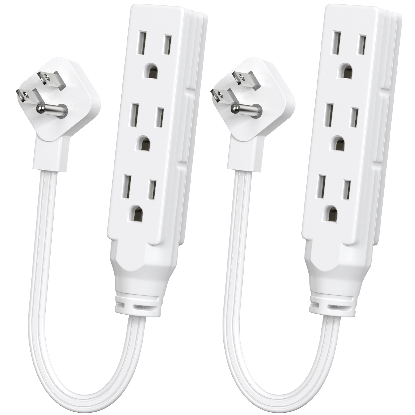 Power Strip Flat - 2 Buah Strip Daya Tiga Soket