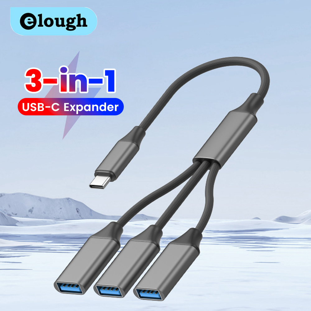 Desk Setup Usb Hub - Kabel Pemisah USB 3 In 1