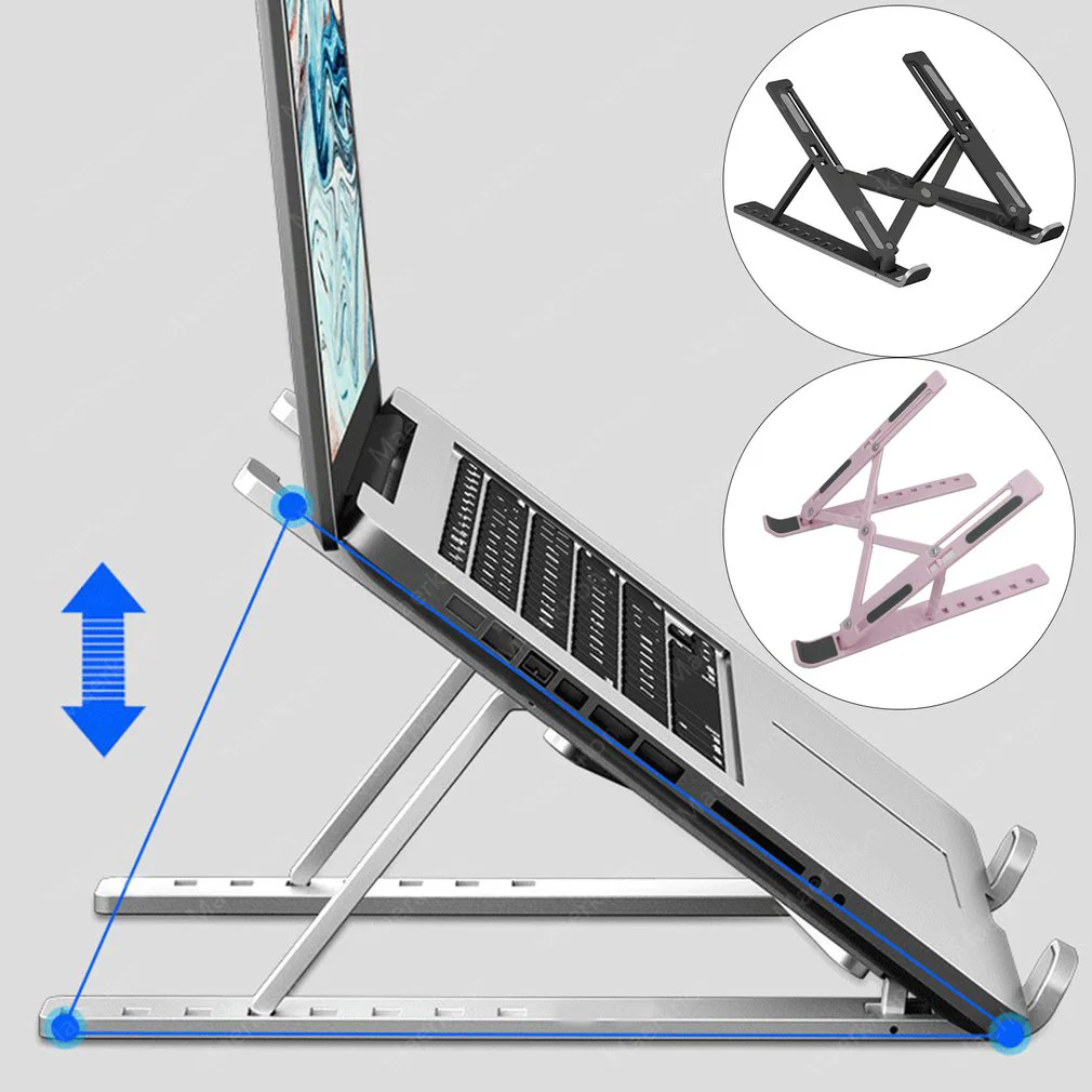 Desk Setup Mac - Dudukan Laptop Lipat Portabel, Braket Notebook
