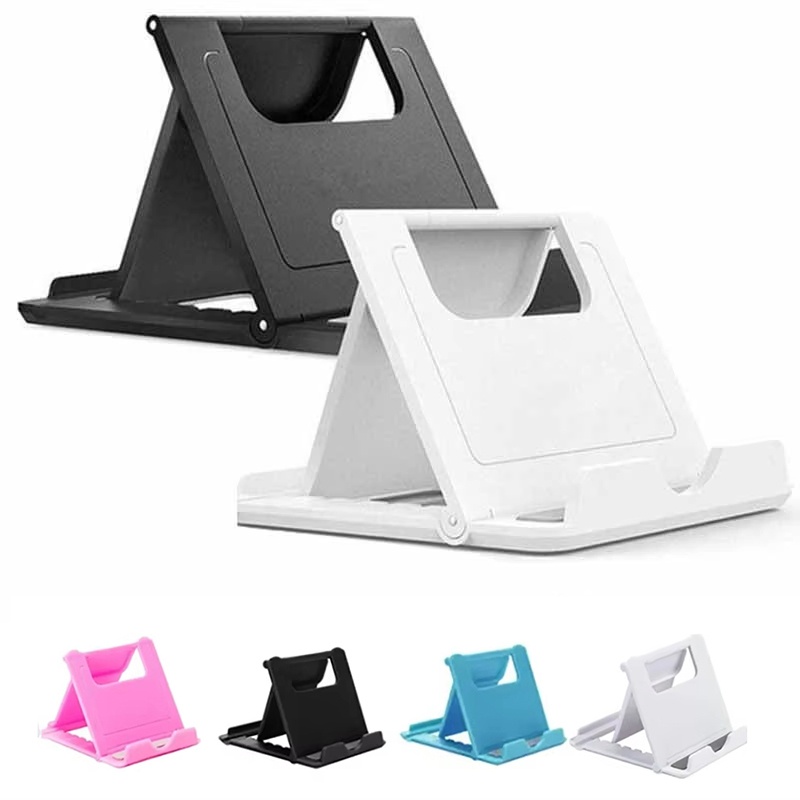 Desk Setup Ipad - Dudukan Ponsel Lipat Dapat Disesuaikan, Penyangga