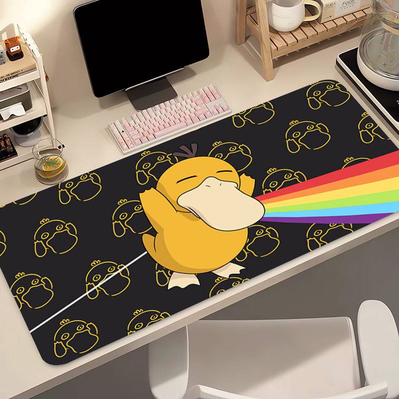 Desk Setup Carpet - Alas Mouse Karet Alami Pokemon Psyduck