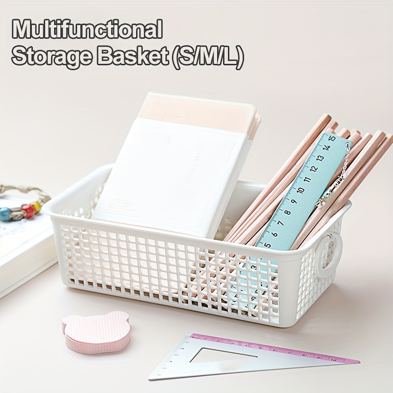 Desk Setup Shelf - 1-3 buah rak keranjang telinga ganda