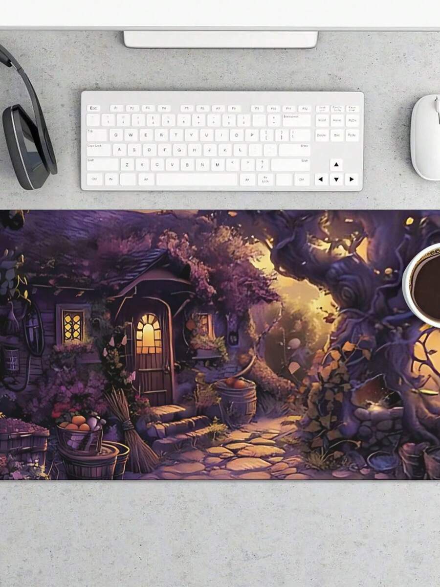 Desk Setup Gaming And Work - Alas Mouse Gaming Besar Dengan Desain