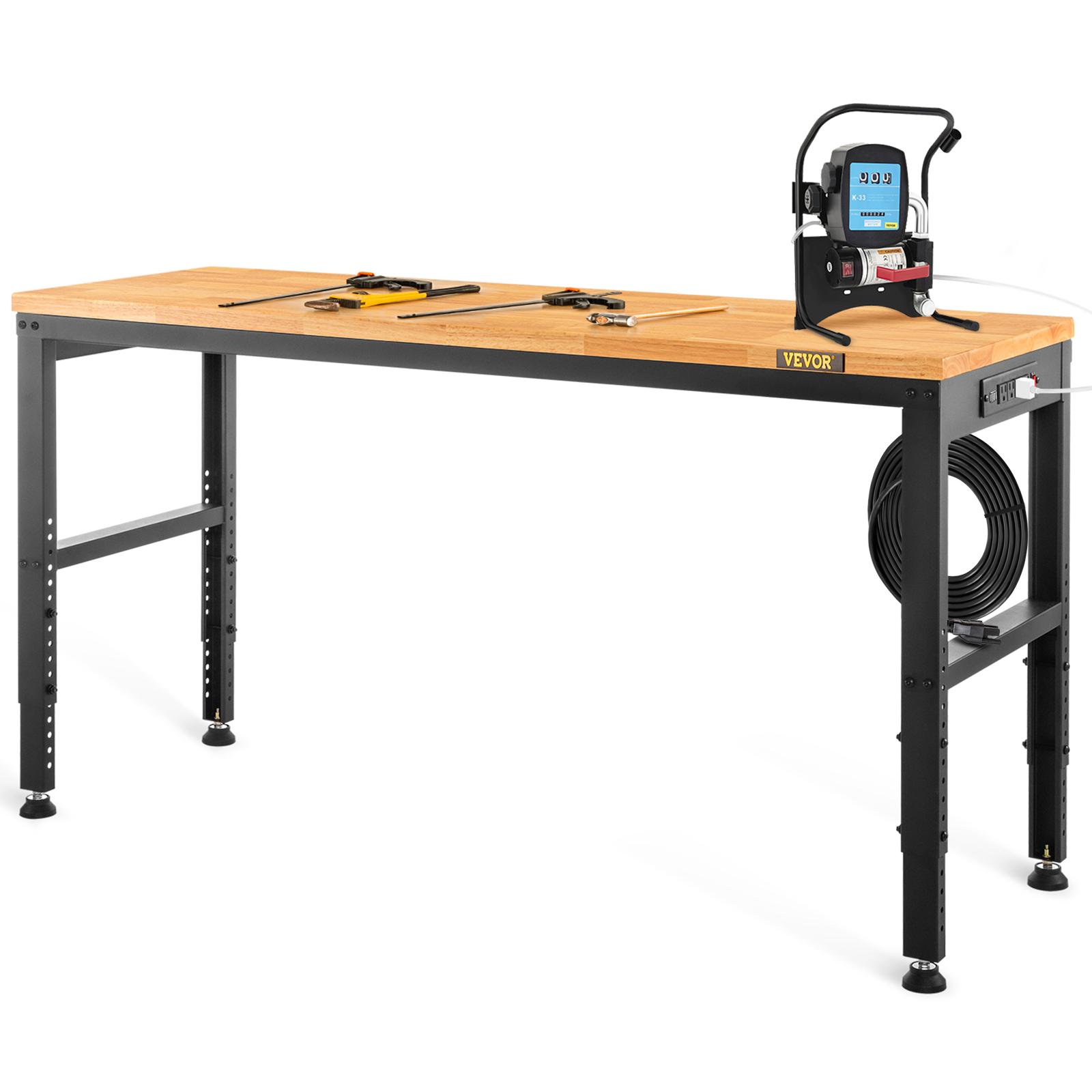 Desk Setup Oak - SucceBuy 72Cm Meja Kerja Kayu Tinggi