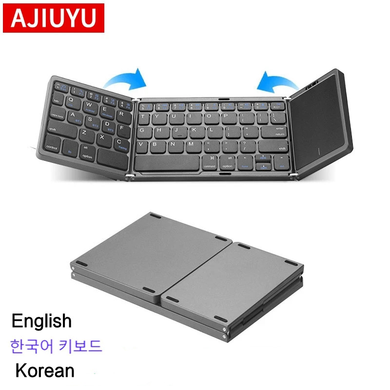 Desk Setup Ipad - Keyboard Lipat Portabel Mini Inggris Korea