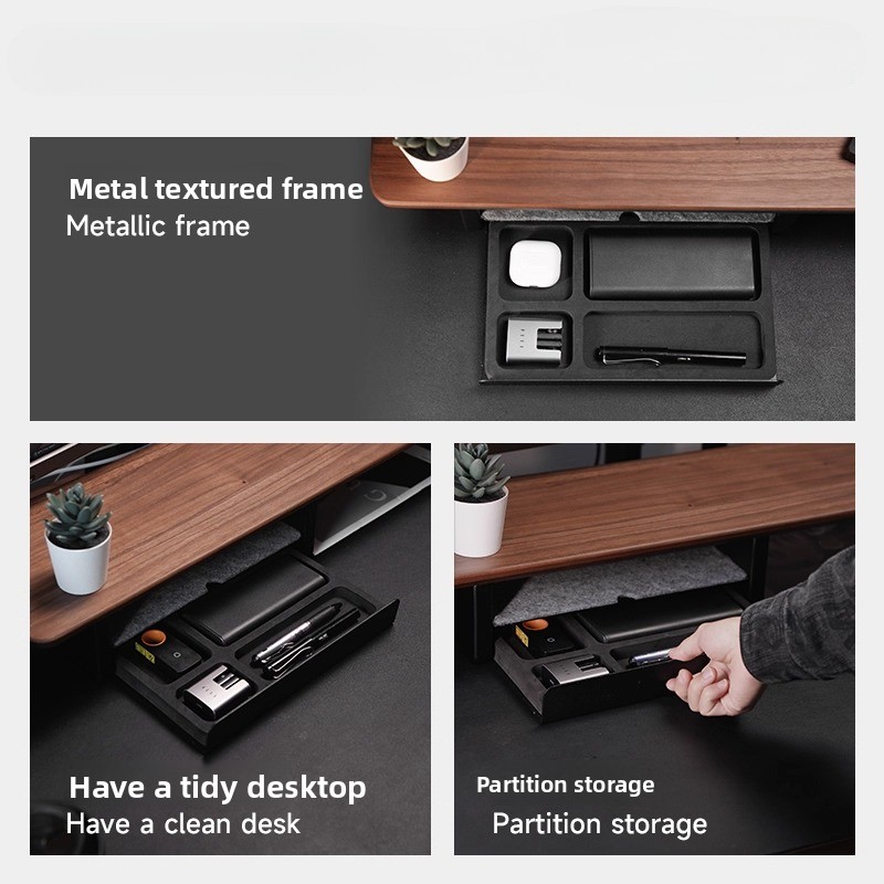 Rak Monitor dengan Laci Penyim - Desk Setup Shelf ulasan dan harga