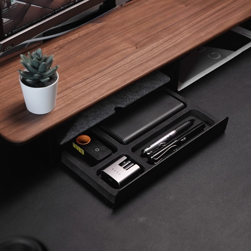 Rak Monitor dengan Laci Penyim - Desk Setup Shelf ulasan dan harga