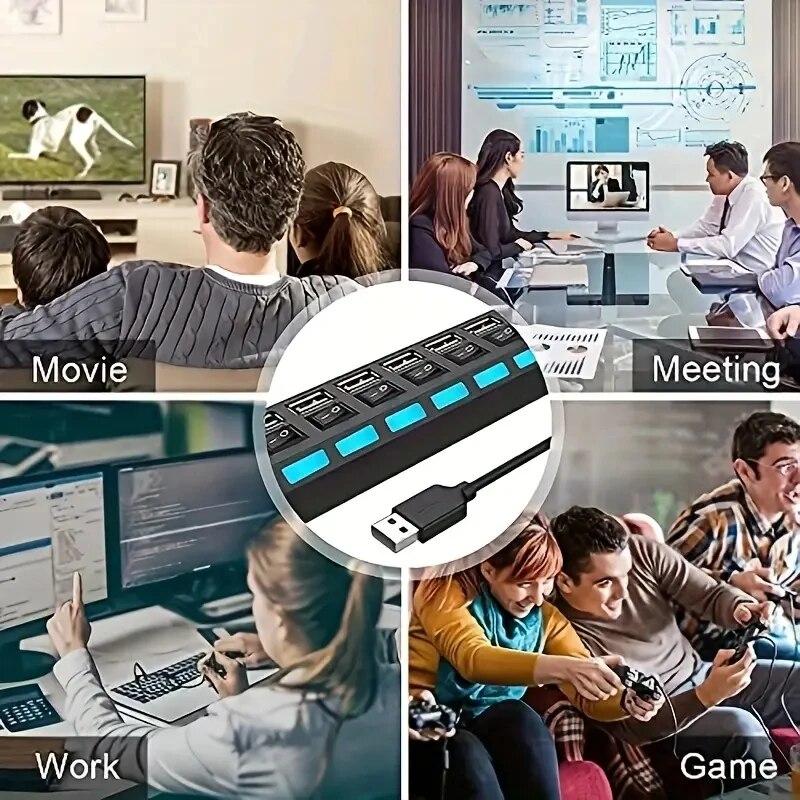 HUB 4/7 kecepatan tinggi 2.0 p - Desk Setup Usb Hub ulasan dan harga