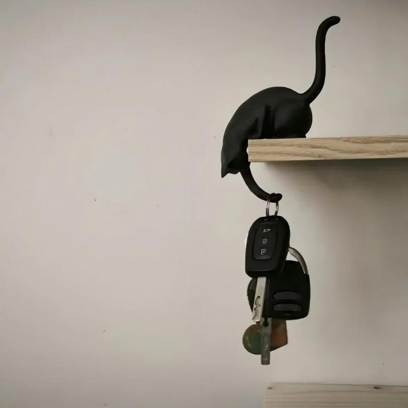 Kait Rak Kucing dengan Patung  - Desk Setup Shelf ulasan dan harga