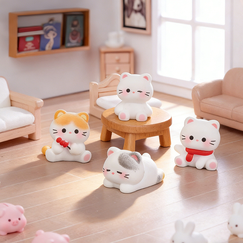 6 Buah Ornamen Miniatur Patung - Desk Setup Nature ulasan dan harga