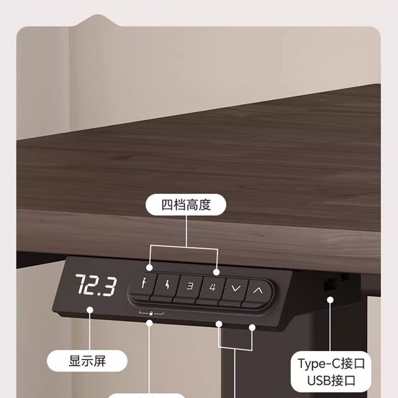 Meja Elektrik Dapat Disesuaika - Desk Setup Oak ulasan dan harga