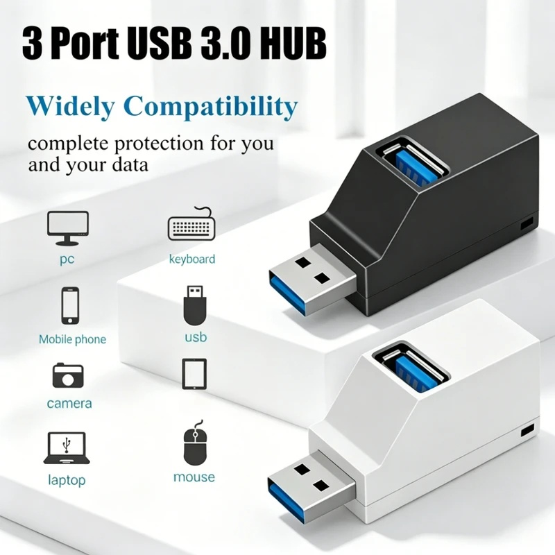 USB 3.0 2.0 Hub Splitter 3 Por - Desk Setup Usb Hub ulasan dan harga