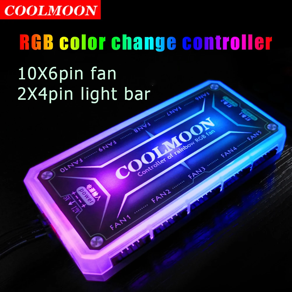 COOLMOON pengontrol ARGB 12V 5 - Desk Setup Usb Hub ulasan dan harga