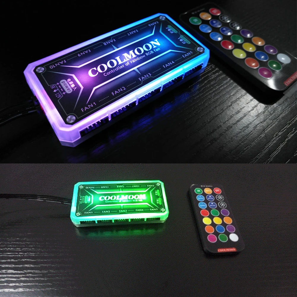 COOLMOON pengontrol ARGB 12V 5 - Desk Setup Usb Hub ulasan dan harga