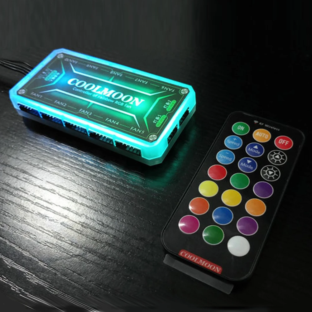 COOLMOON pengontrol ARGB 12V 5 - Desk Setup Usb Hub ulasan dan harga