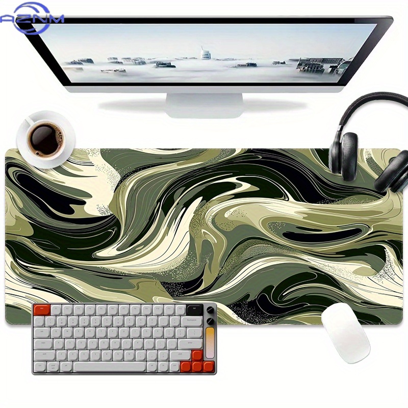 1pc Alas Mouse Gaming Ekstra B - Desk Setup Black And White ulasan dan harga