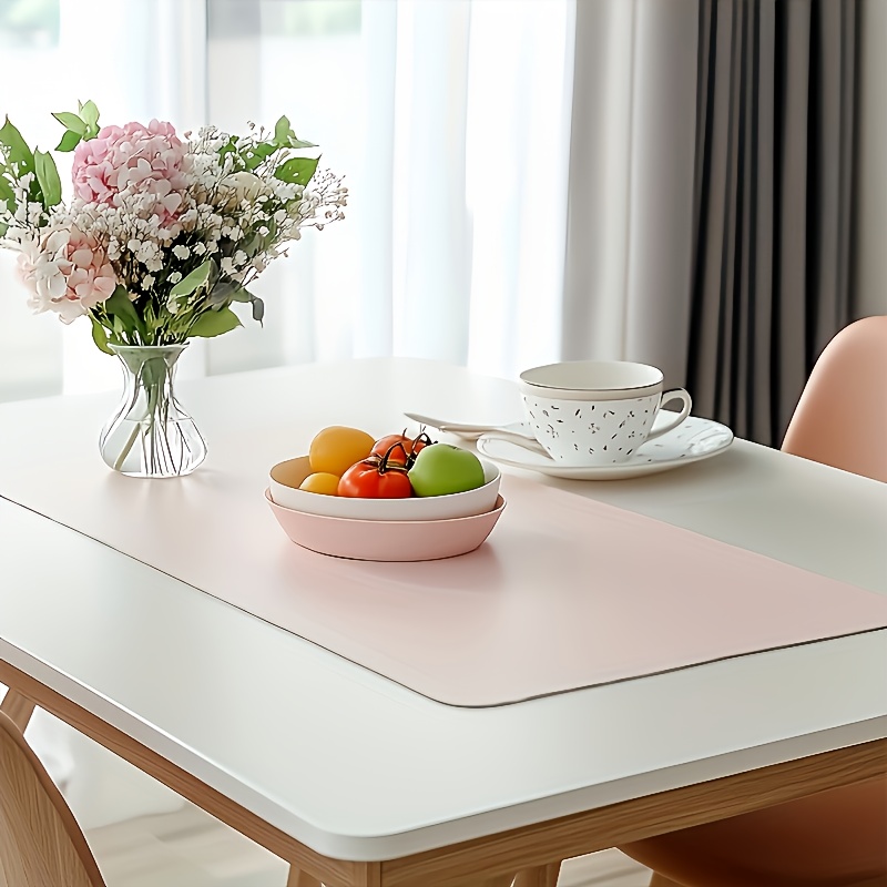 1 Buah Alas Mouse Kulit PU Bes - Desk Setup Carpet ulasan dan harga