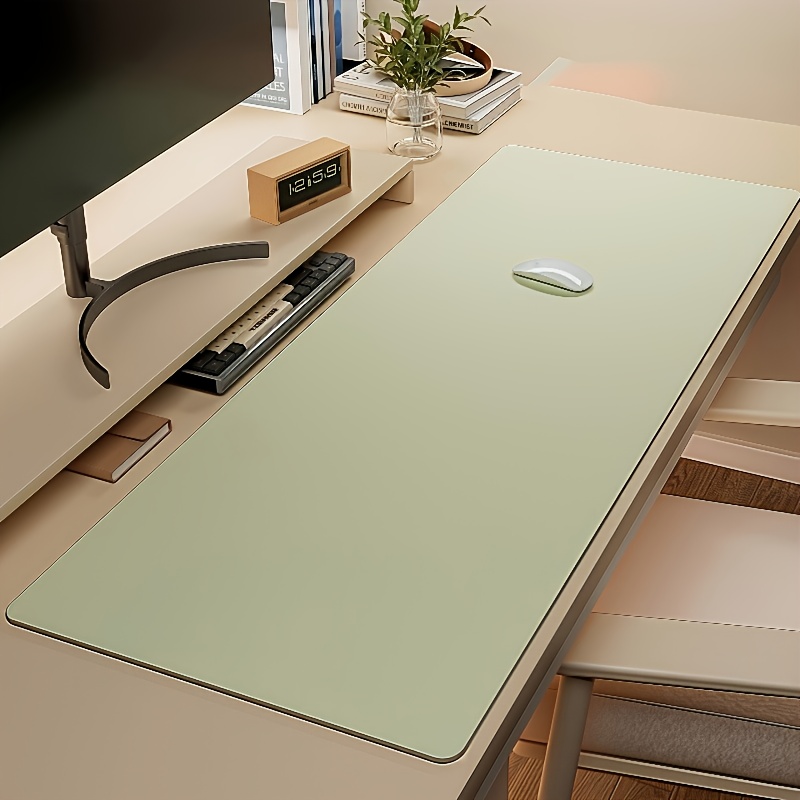 1 Buah Alas Mouse Kulit PU Bes - Desk Setup Carpet ulasan dan harga