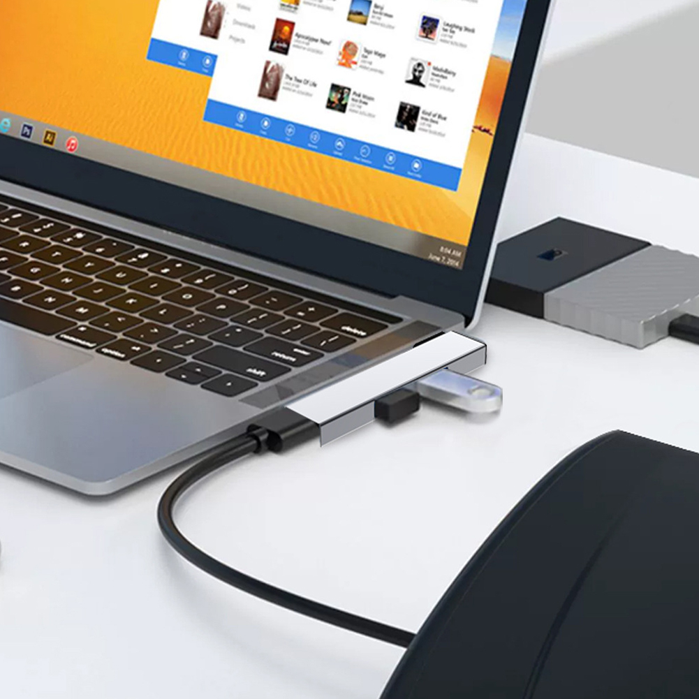 3 In 1 USB 3.0 HUB 3 Port Mult - Desk Setup Usb Hub ulasan dan harga