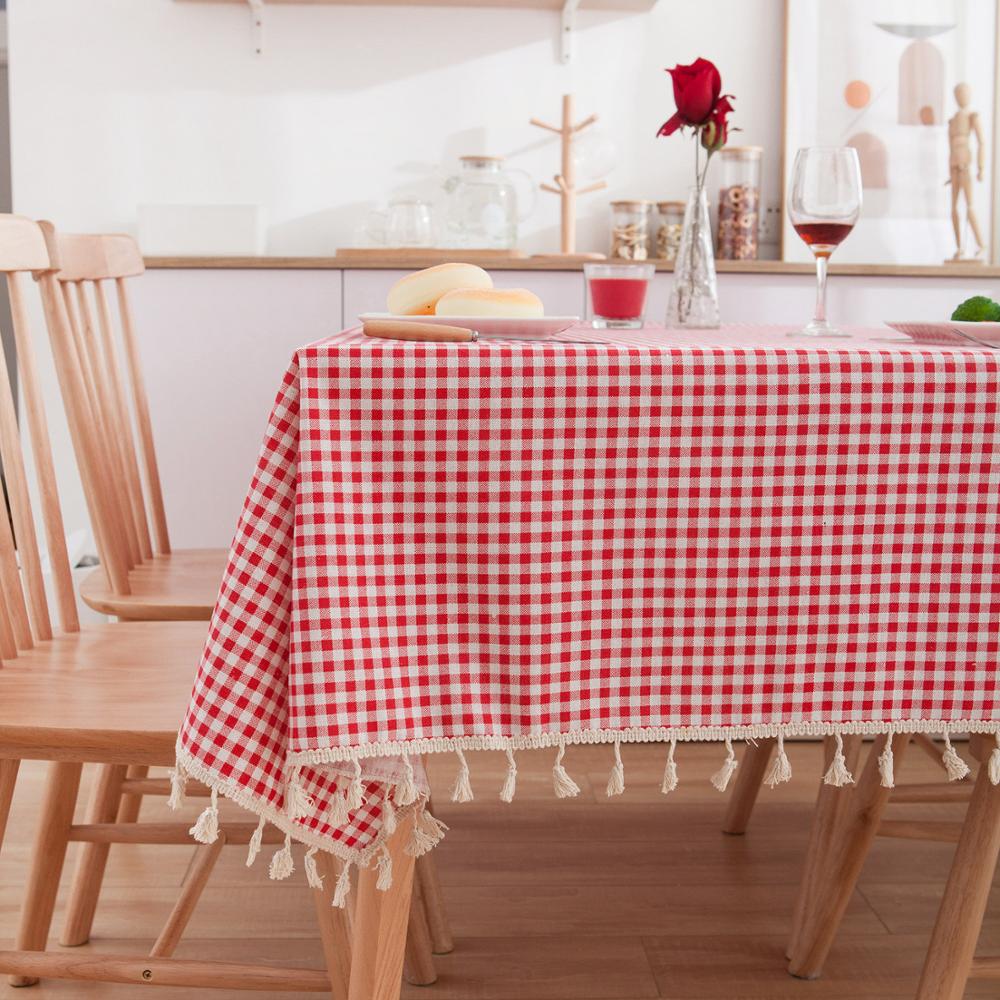 Taplak Meja Kotak-kotak Merah  - Desk Setup Wallpaper ulasan dan harga
