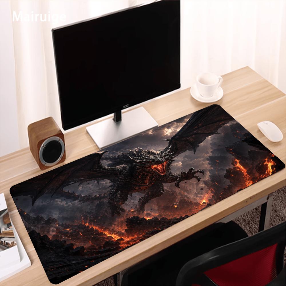 Fiery Dragon Mouse Pad Aksesor - Desk Setup Gaming And Work ulasan dan harga
