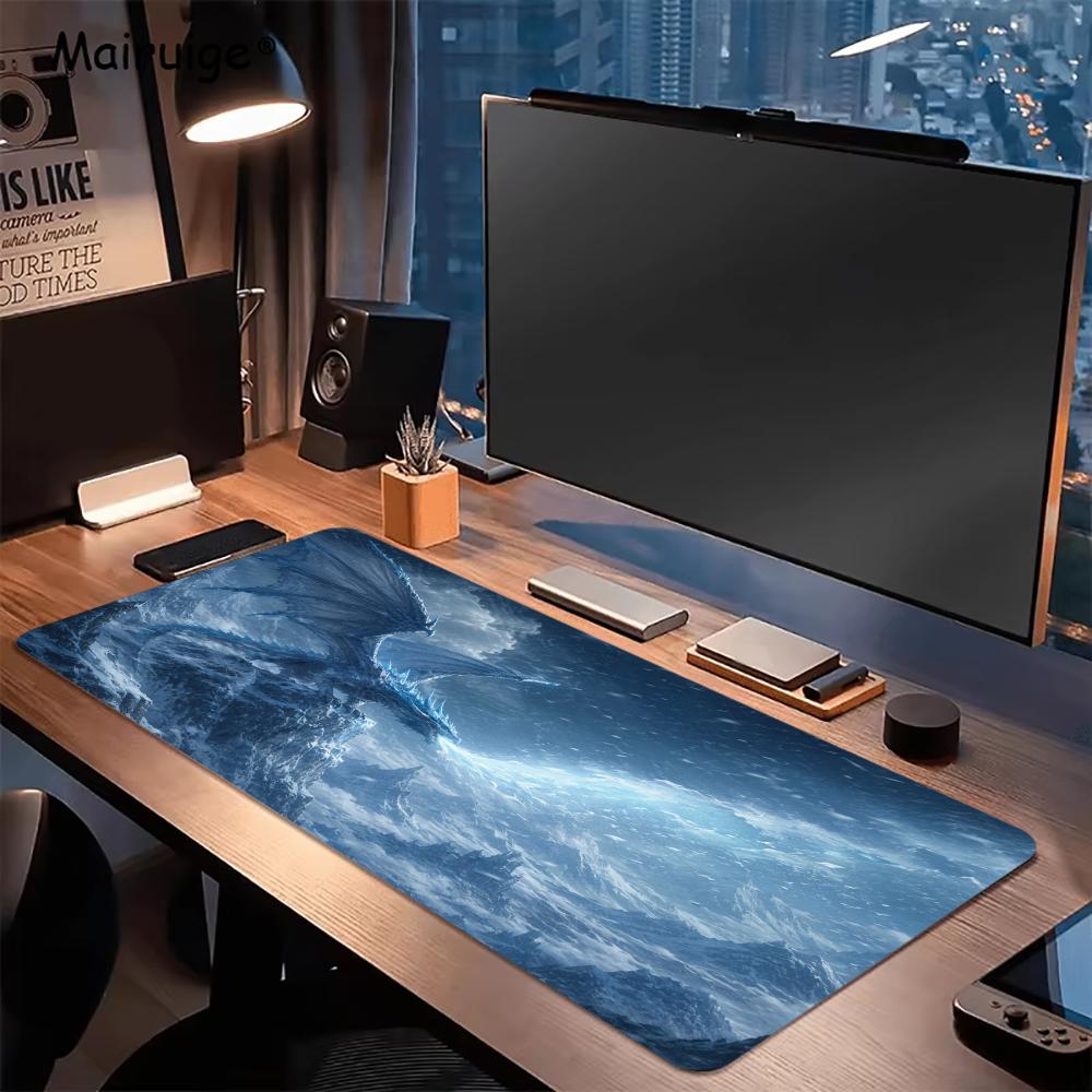 Fiery Dragon Mouse Pad Aksesor - Desk Setup Gaming And Work ulasan dan harga