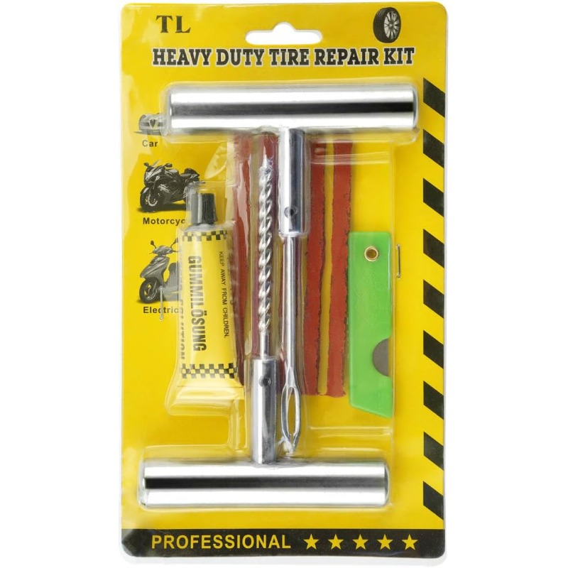 1Set Kit Perbaikan Ban dengan  - Power Strip Flat ulasan dan harga