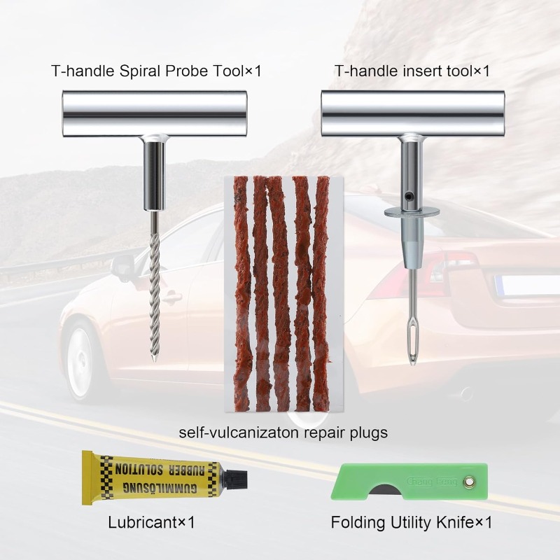 1Set Kit Perbaikan Ban dengan  - Power Strip Flat ulasan dan harga