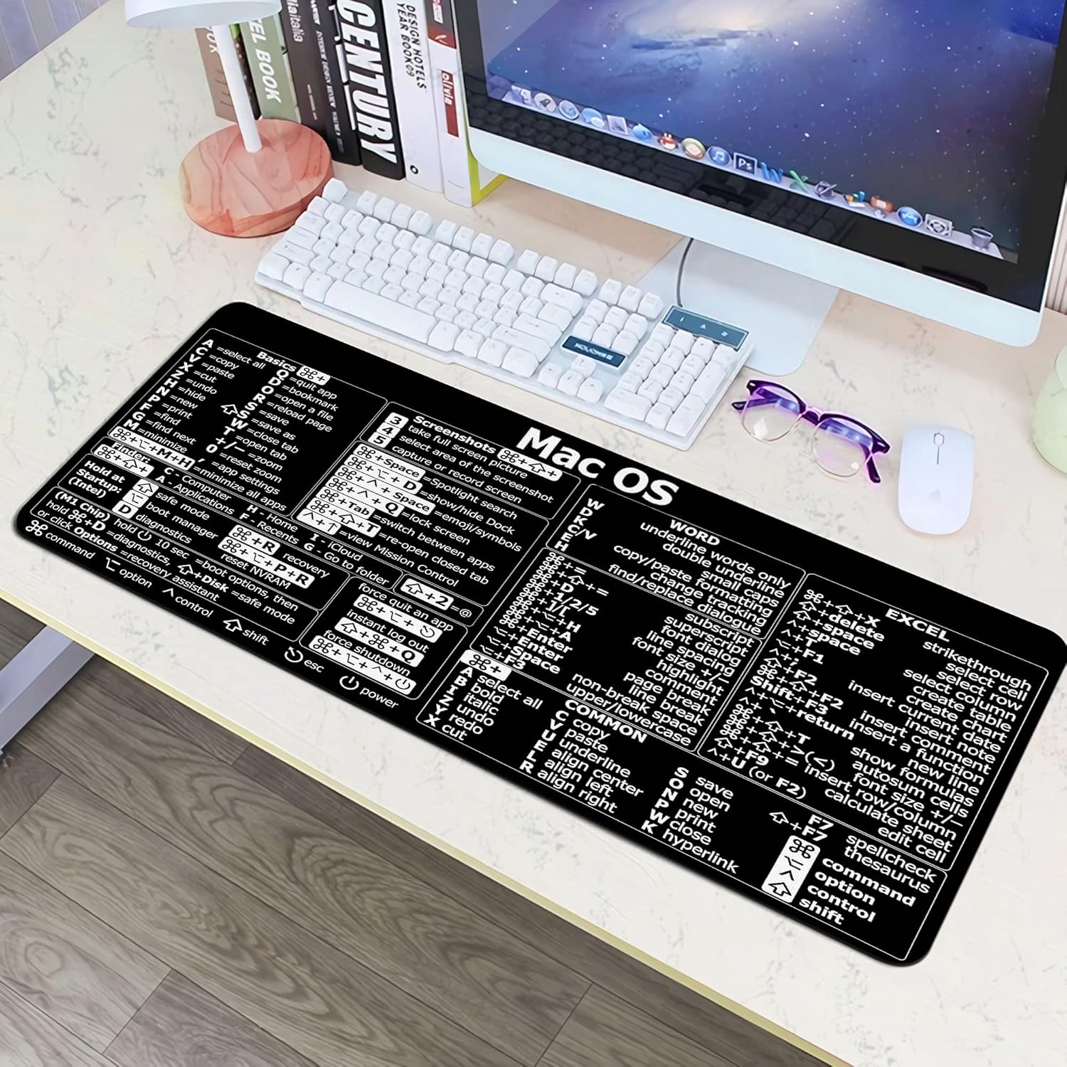 Pintasan Mac OS, Alas Mouse Wo - Desk Setup Mac ulasan dan harga
