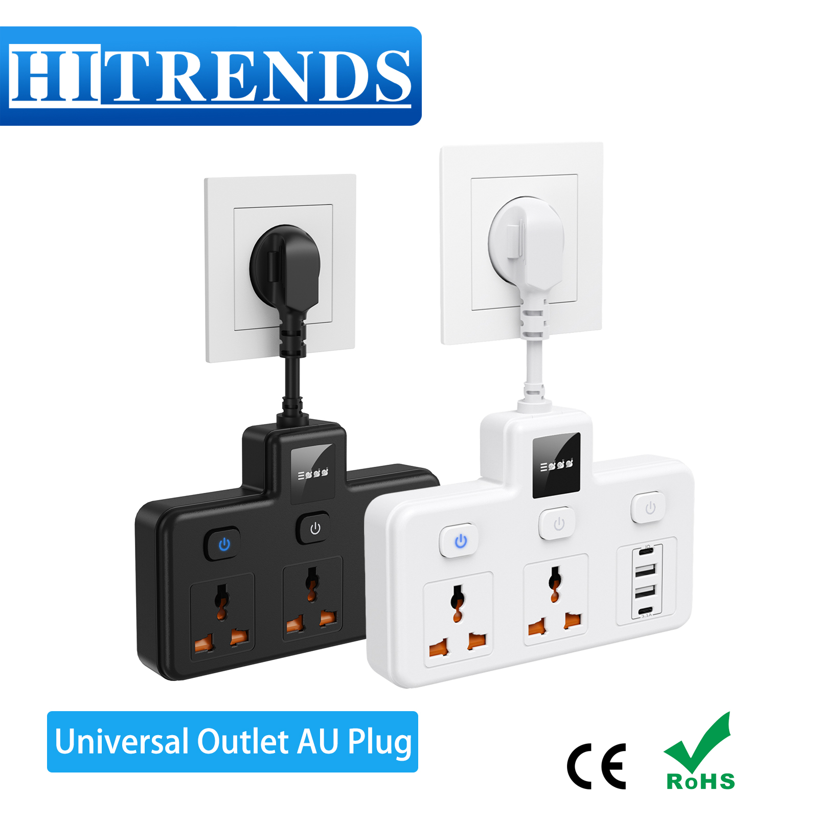 AU Strip daya Outlet Universal - Power Strip Flat ulasan dan harga