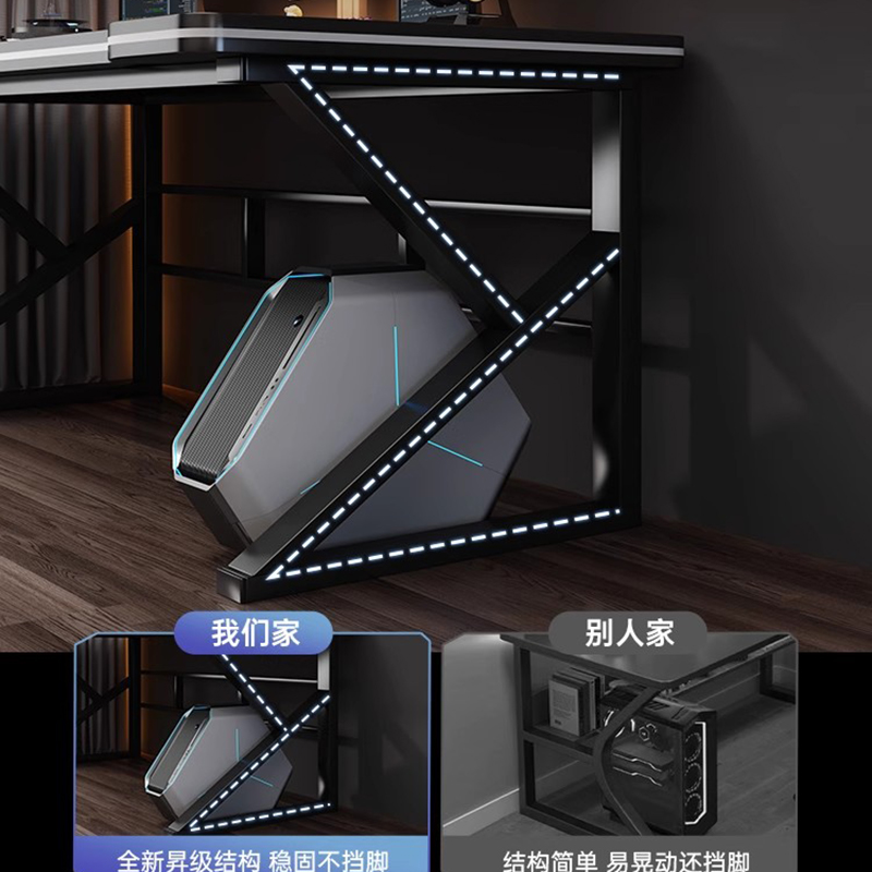Meja Gulung Furnitur Permainan - Desk Setup Oak ulasan dan harga