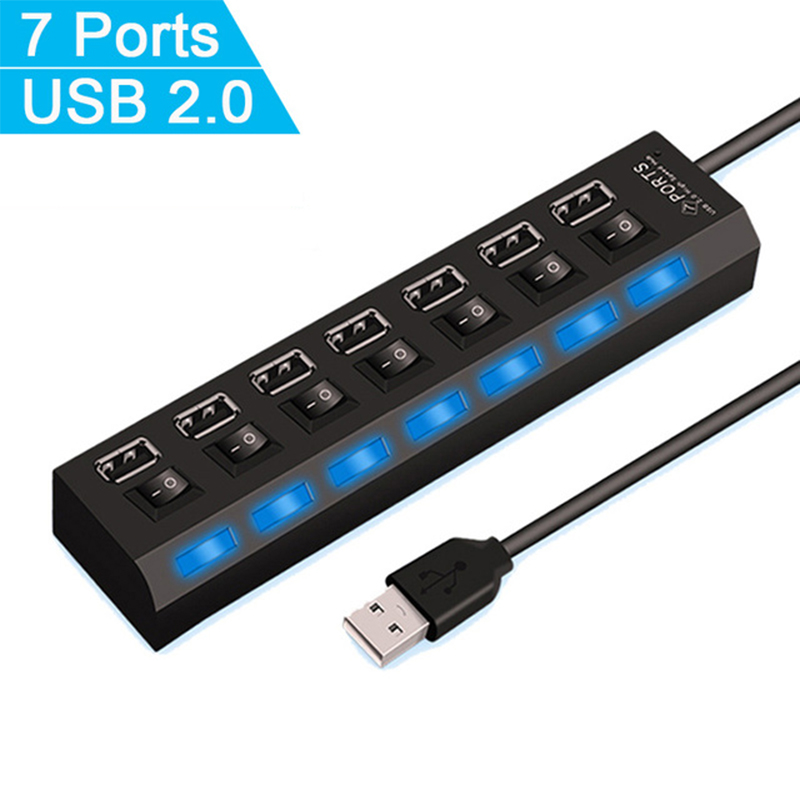 Pemisah Hub USB 2.0 7 Port unt - Desk Setup Mac ulasan dan harga