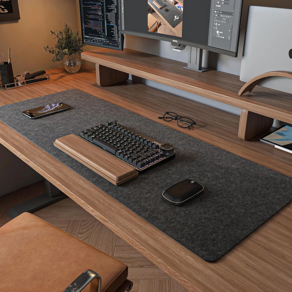Alas Meja Felt untuk Komputer  - Desk Setup Carpet ulasan dan harga