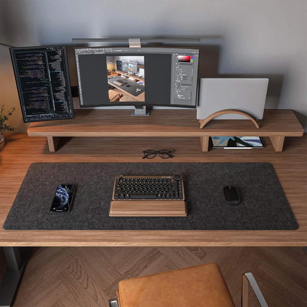 Alas Meja Felt untuk Komputer  - Desk Setup Carpet ulasan dan harga