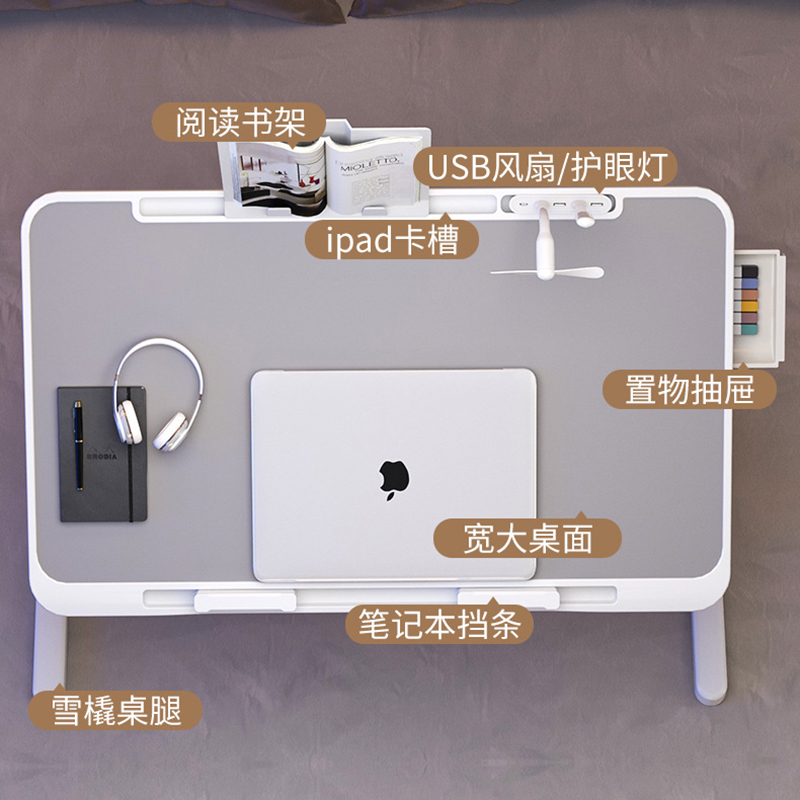 Meja Di Atas Tempat Tidur Meja - Desk Setup Oak ulasan dan harga