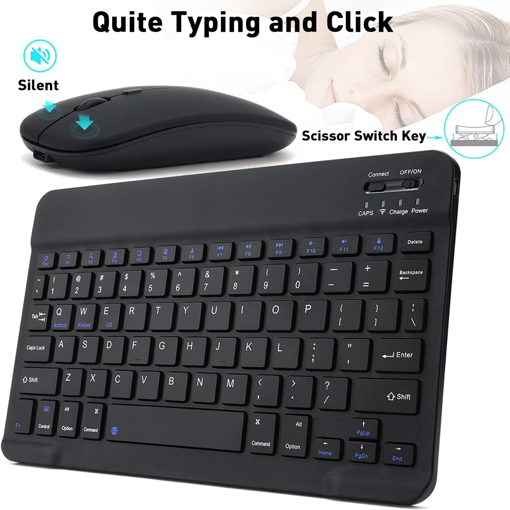 Keyboard Mini Bluetooth Nirkab - Desk Setup Ipad ulasan dan harga