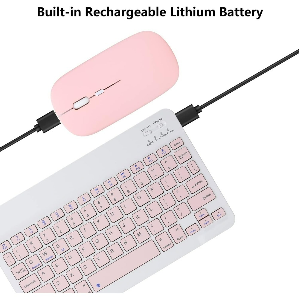 Keyboard Mini Bluetooth Nirkab - Desk Setup Ipad ulasan dan harga
