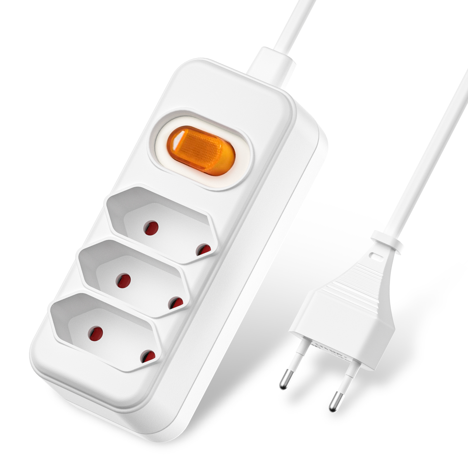 Eropa EU 2 cabang soket daya d - Power Strip Flat ulasan dan harga