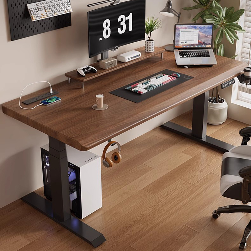 Meja Tinggi Dapat Disesuaikan  - Desk Setup Oak ulasan dan harga