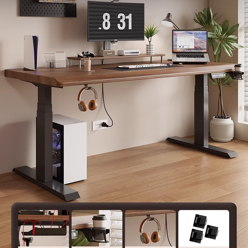 Meja Tinggi Dapat Disesuaikan  - Desk Setup Oak ulasan dan harga