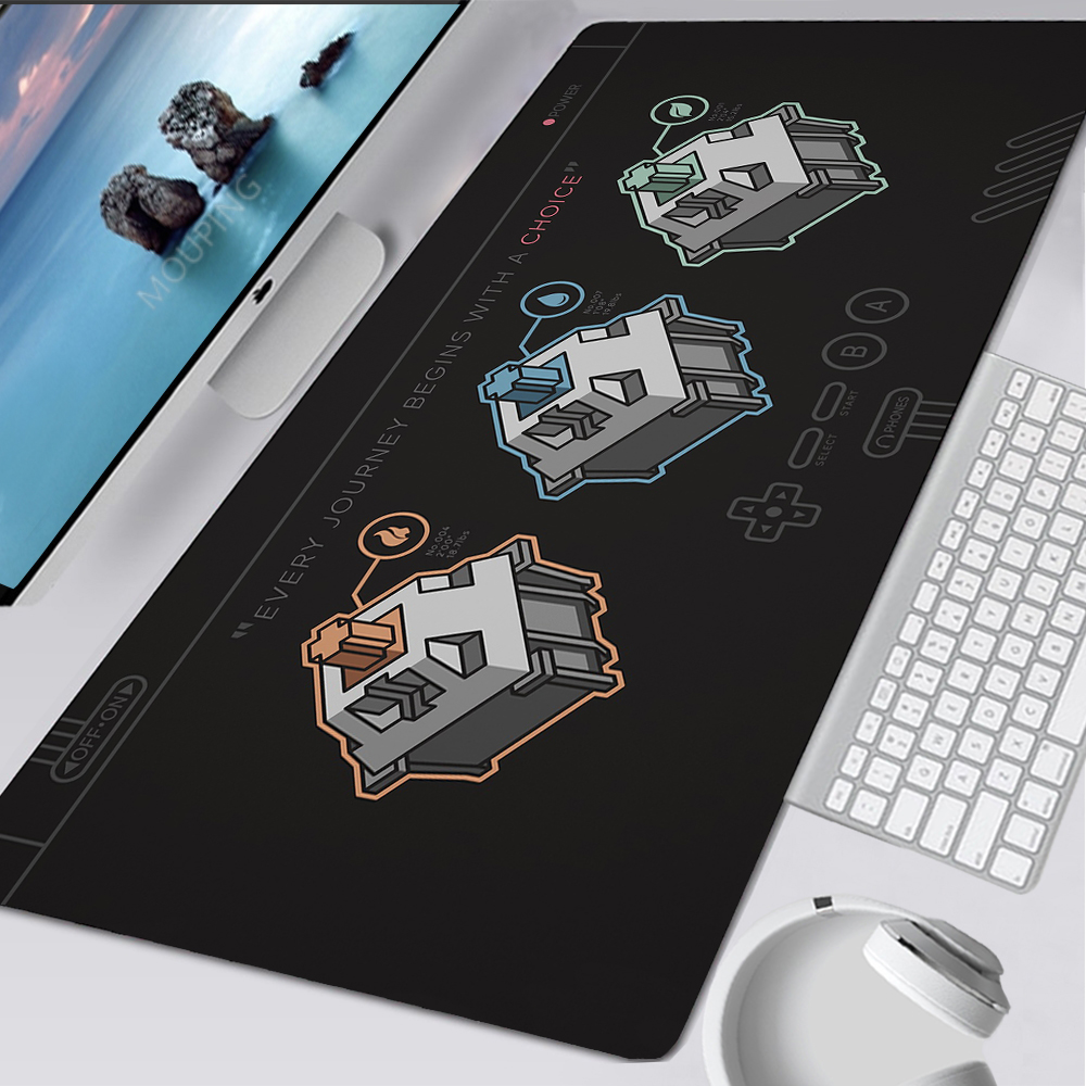 Alas Mouse Hitam dan Putih Kan - Desk Setup Black And White ulasan dan harga