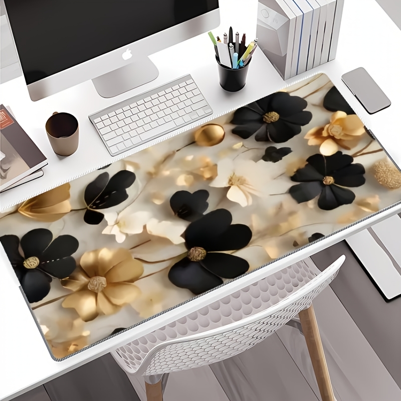 Alas Meja Besar Motif Bunga Hi - Desk Setup Gaming And Work ulasan dan harga