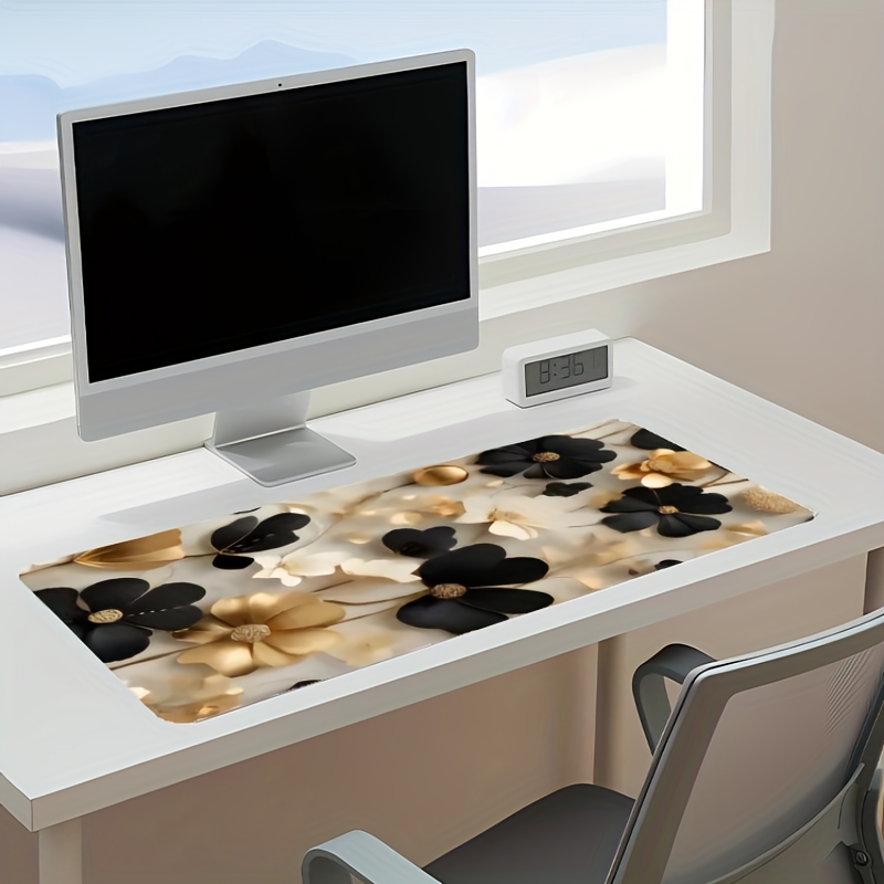 Alas Meja Besar Motif Bunga Hi - Desk Setup Gaming And Work ulasan dan harga