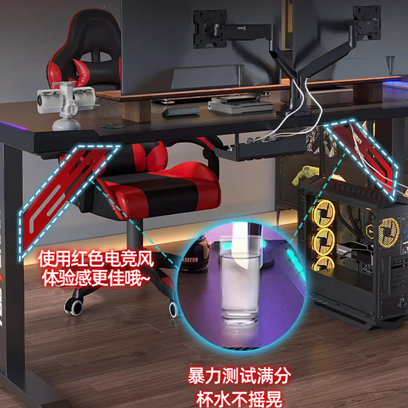 Meja Atas Angkat untuk Kompute - Desk Setup Oak ulasan dan harga