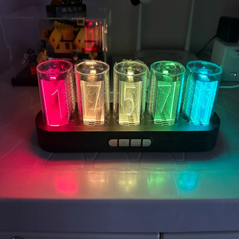 Jam LED Nixie Tube RGB untuk D - Desk Setup Tech ulasan dan harga