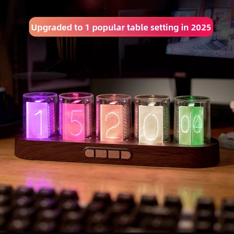 Jam LED Nixie Tube RGB untuk D - Desk Setup Tech ulasan dan harga