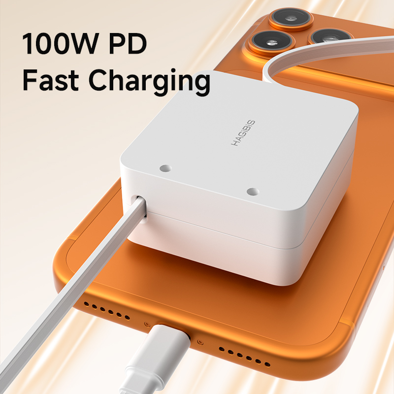 Kabel USB C Retractable Hagibi - Desk Setup Mac ulasan dan harga