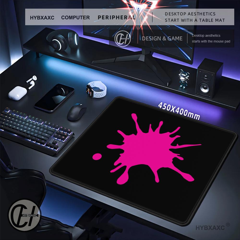 HYBXAXC Pink Splash Ink Art Al - Desk Setup Gaming And Work ulasan dan harga